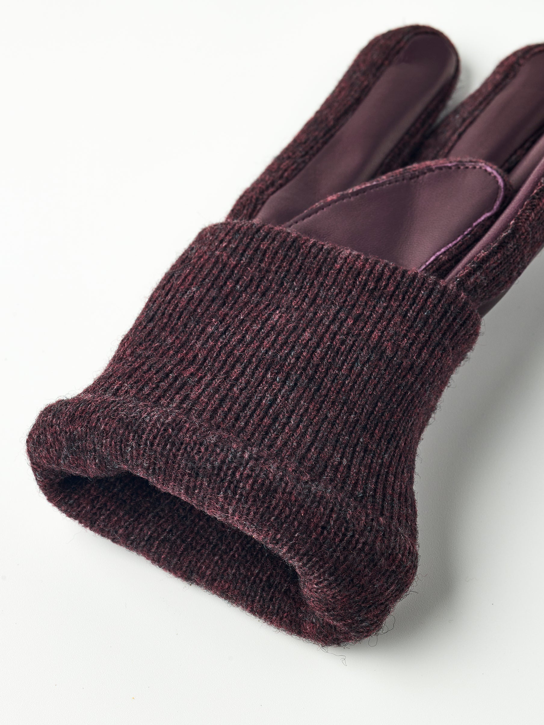 Jeanne lammeskindshandsker - Dark Plum